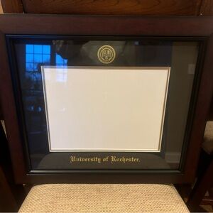 University of Rochester, Black Cherry and Gold diploma frame